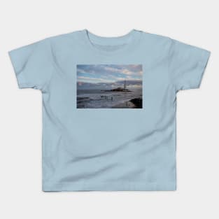 Sanderlings at St Mary's Island Kids T-Shirt
